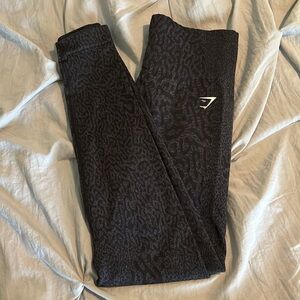 Leggings black cheetah print